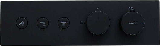 Allen Brau Смеситель для душа Liberty 5.33003-31 (с внутренней частью, 3 выхода) черный матовый – картинка-11